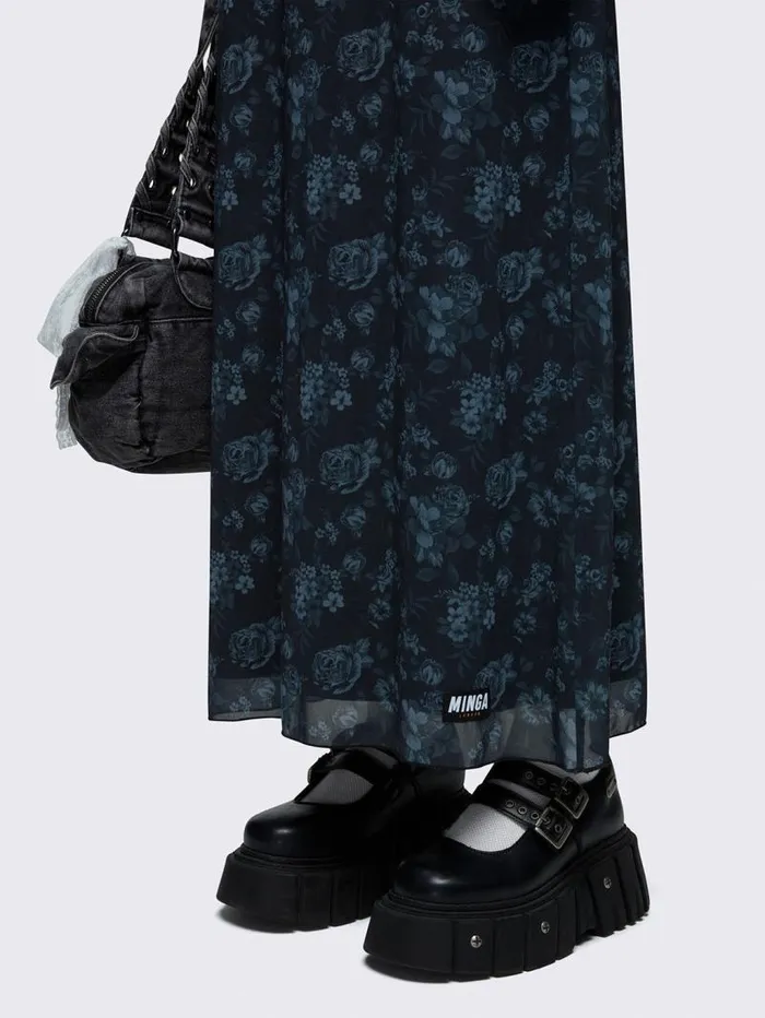 Isadora Floral Mesh Maxi Dress Women Minga London Dresses Isadora Floral Mesh Maxi Dress Women Minga London Dresses