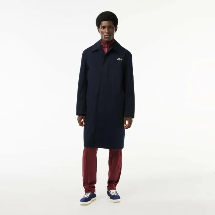 Jackets and Coats Men Lacoste Men039s Lightweight Waterproof Cotton Twill Trench Coat Abysm Blue Hde Jackets and Coats Men Lacoste Men039s Lightweight Waterproof Cotton Twill Trench Coat Abysm Blue Hde