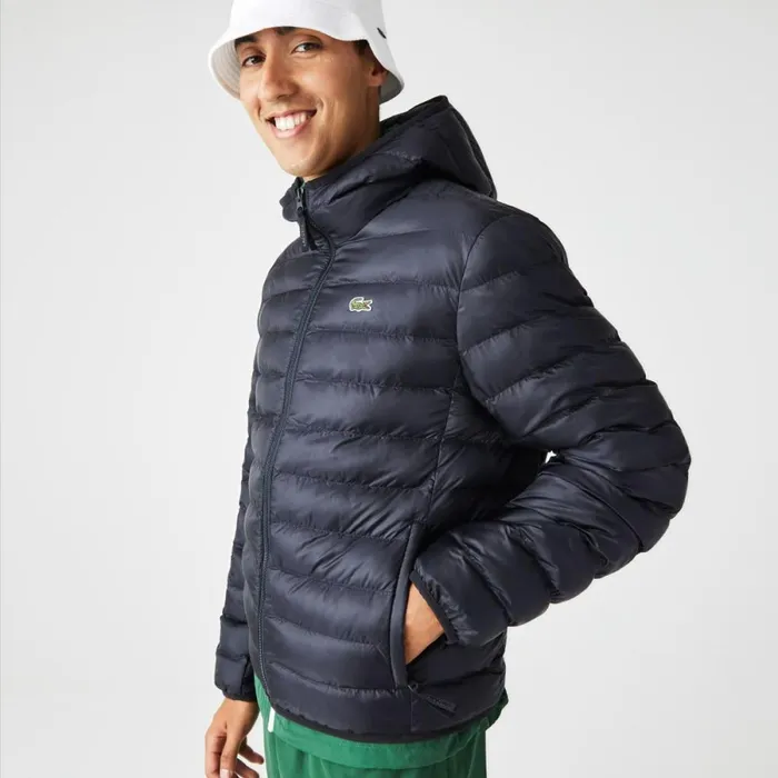 Jackets and Coats Men Lacoste Men039s Quilted Jacket Abysm Blue Hde