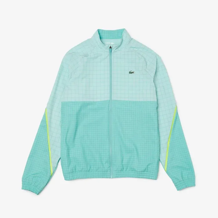 Jackets and Coats Men Lacoste Mens Lacoste Tennis X Novak Djokovic Sweatsuit Green Light Green Cr5