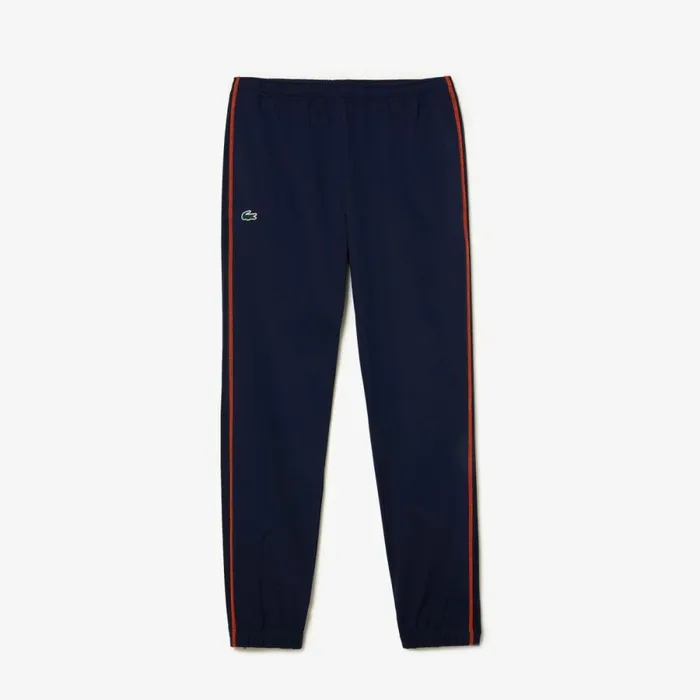 Jackets and Coats Men Lacoste Mens Tennis HighNeck Sweatsuit Navy Blue Orange Xig