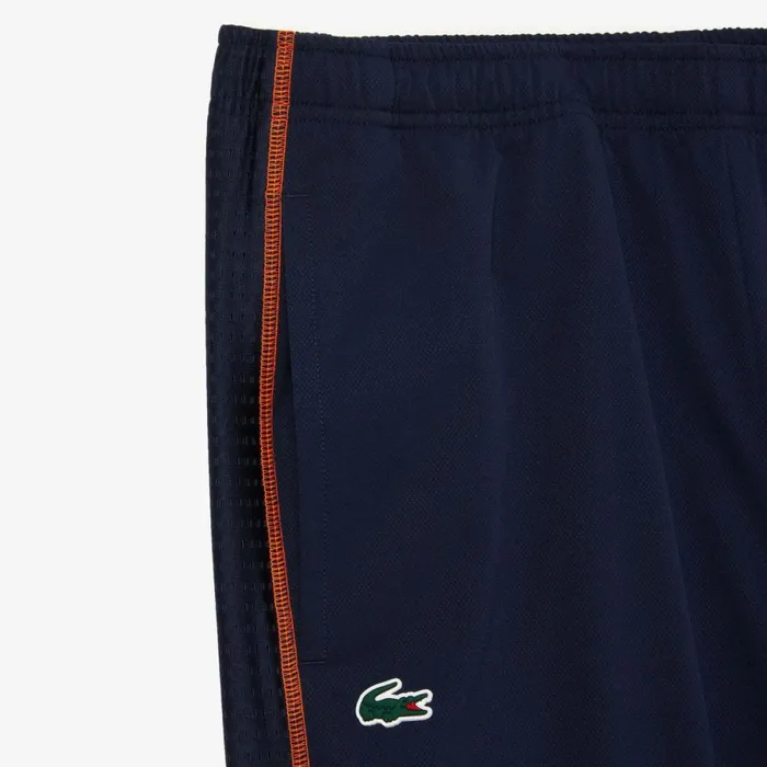 Jackets and Coats Men Lacoste Mens Tennis HighNeck Sweatsuit Navy Blue Orange Xig