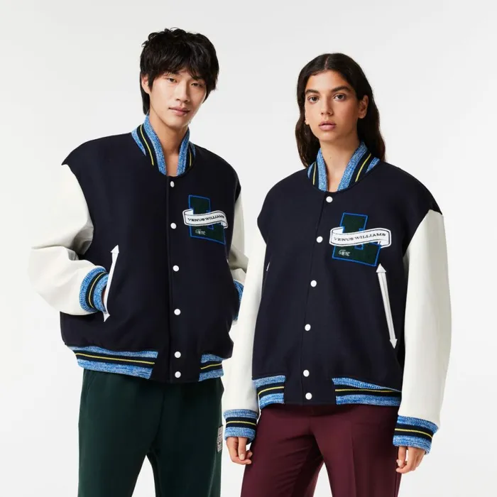 Jackets and Coats MenWomen Lacoste Lacoste X EleVen By Venus Oversized Varsity Jacket Navy Blue 166 Jackets and Coats MenWomen Lacoste Lacoste X EleVen By Venus Oversized Varsity Jacket Navy Blue 166