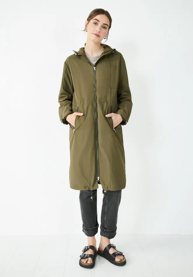 Jackets and Coats Women Hush Accona Lightweight Raincoat Khaki