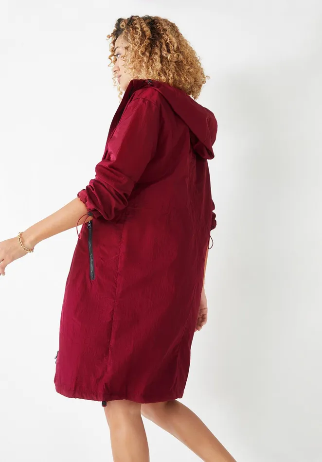 Jackets and Coats Women Hush Anafi Lightweight Raincoat Metallic Red
