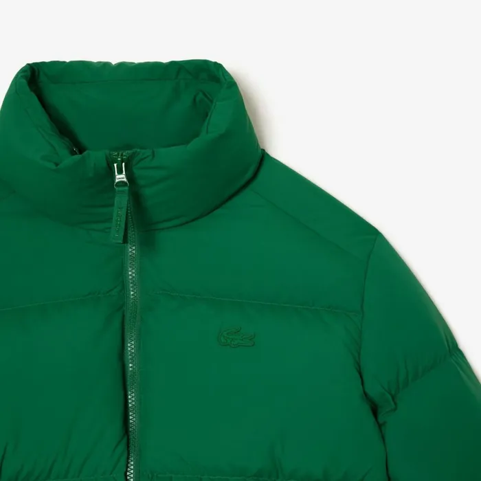 Jackets and Coats Women Lacoste Women039s Stowable Hood Puffer Jacket Rocket Green Cnq