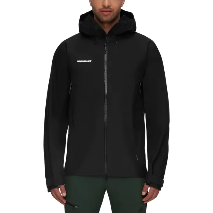 Jackets and Vests Men Mammut Crater IV HS Hooded Jacket Black Jackets and Vests Men Mammut Crater IV HS Hooded Jacket Black