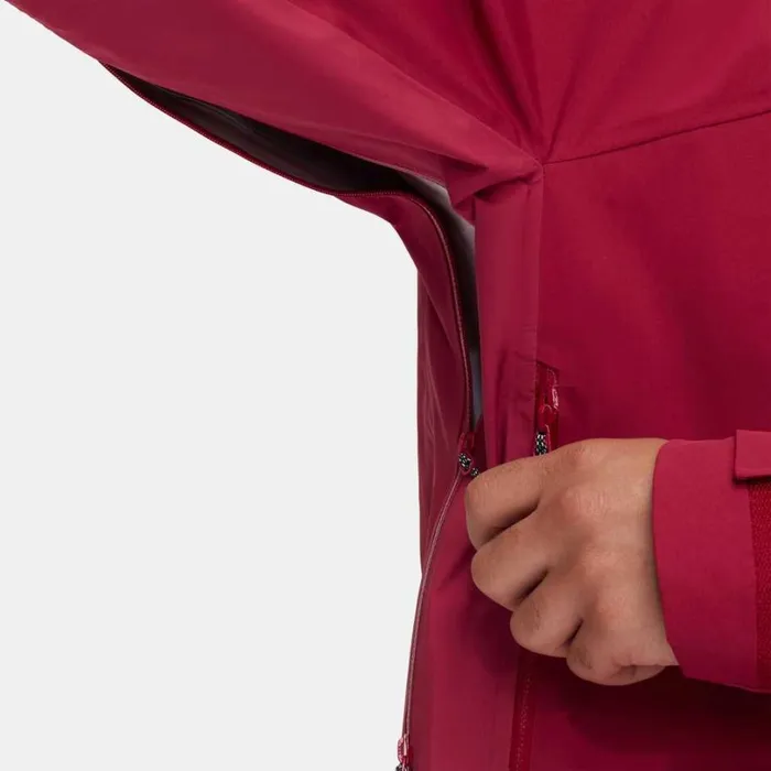 Jackets and Vests Men Mammut Taiss Pro HS Hooded Jacket Blood Red Jackets and Vests Men Mammut Taiss Pro HS Hooded Jacket Blood Red