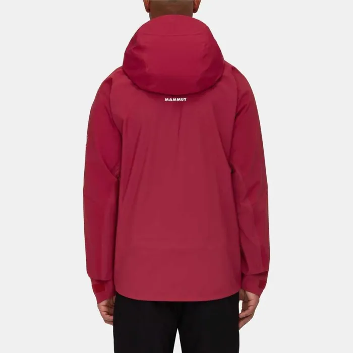 Jackets and Vests Men Mammut Taiss Pro HS Hooded Jacket Blood Red Jackets and Vests Men Mammut Taiss Pro HS Hooded Jacket Blood Red