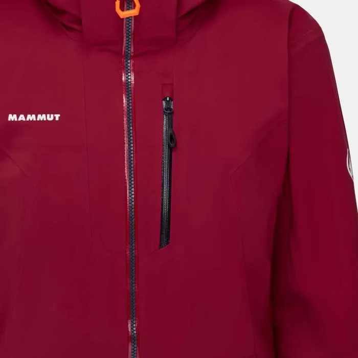 Jackets and Vests Women Mammut Stoney HS Jacket Blood Red Jackets and Vests Women Mammut Stoney HS Jacket Blood Red