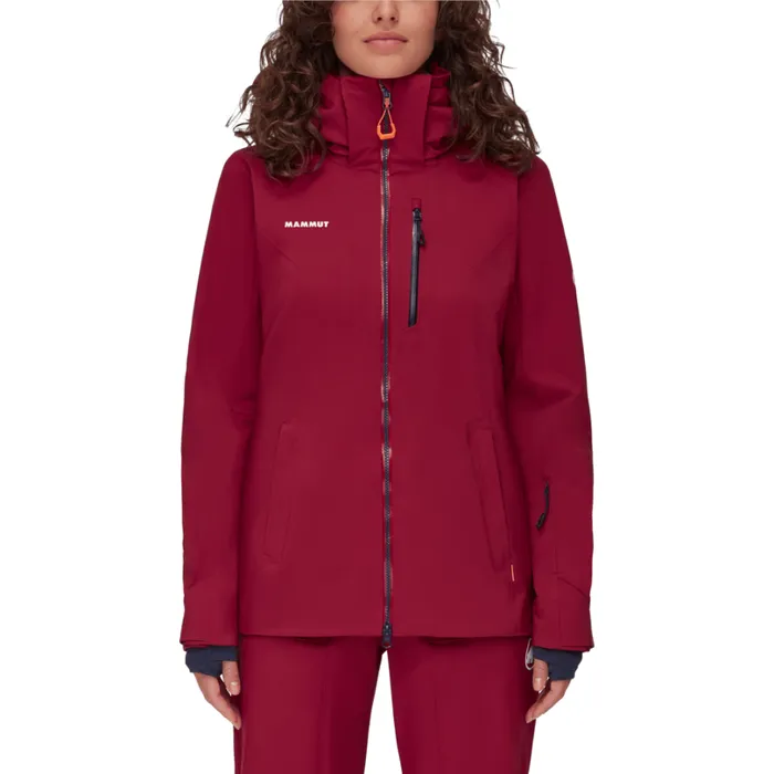Jackets and Vests Women Mammut Stoney HS Jacket Blood Red Jackets and Vests Women Mammut Stoney HS Jacket Blood Red