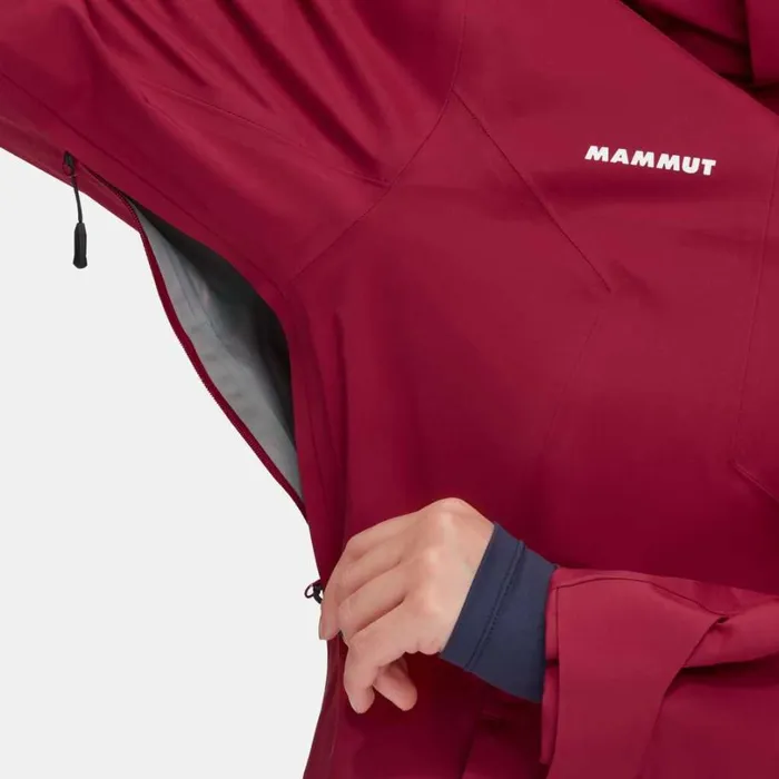 Jackets and Vests Women Mammut Stoney HS Jacket Blood Red Jackets and Vests Women Mammut Stoney HS Jacket Blood Red