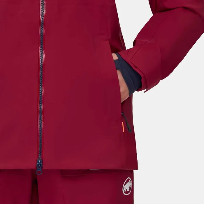 Jackets and Vests Women Mammut Stoney HS Jacket Blood Red Jackets and Vests Women Mammut Stoney HS Jacket Blood Red