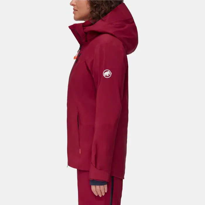 Jackets and Vests Women Mammut Stoney HS Jacket Blood Red Jackets and Vests Women Mammut Stoney HS Jacket Blood Red