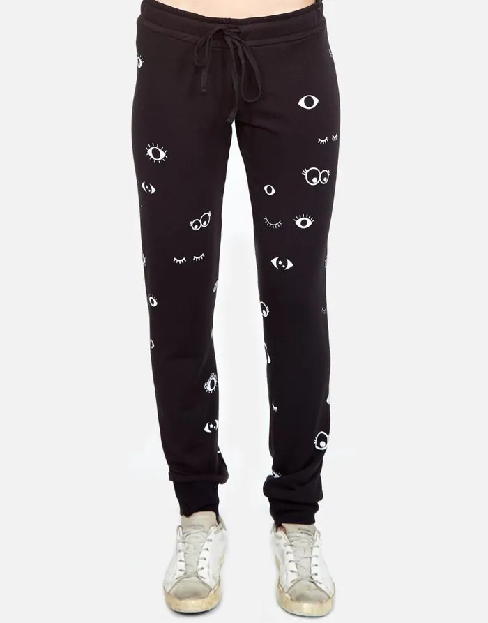 Jess Glam Eyes Black Women Lauren Moshi Long Sweatpants