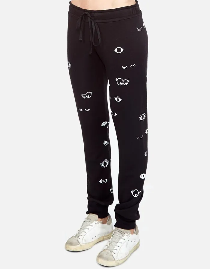 Jess Glam Eyes Black Women Lauren Moshi Long Sweatpants