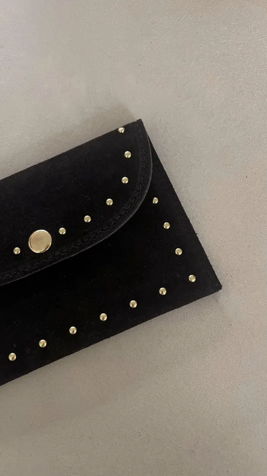 Jewelry and Accessories Handbags Easy Clothes Black Bil Leather Pouch Black
