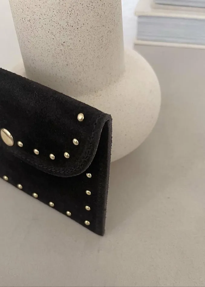 Jewelry and Accessories Handbags Easy Clothes Black Bil Leather Pouch Black