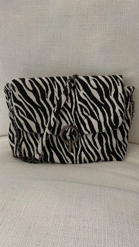 Jewelry and Accessories Handbags Easy Clothes Leather Zebra Bag