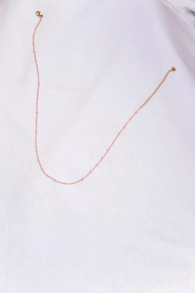 Jewelry and Accessories Necklaces Easy Clothes Pink Mary Necklace Pink Jewelry and Accessories Necklaces Easy Clothes Pink Mary Necklace Pink