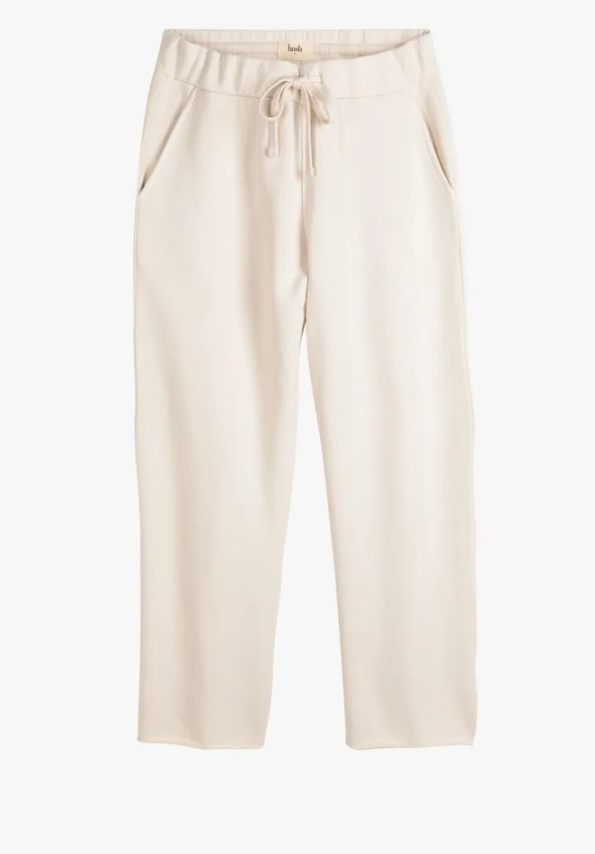 Joggers and Leggings Women Hush Cropped Wide Leg Joggers Off White