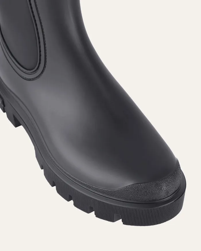jomercer LONG BOOTS Women Mink calf boots black rubber