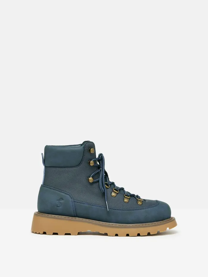 Joules Boots WomenMen Navy LaceUp Boots