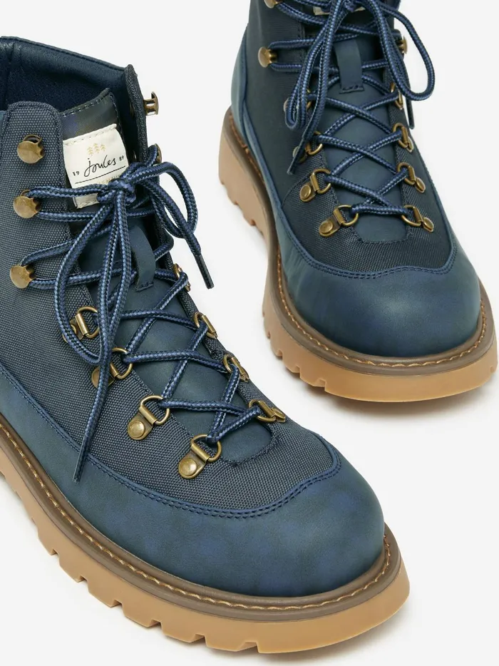 Joules Boots WomenMen Navy LaceUp Boots