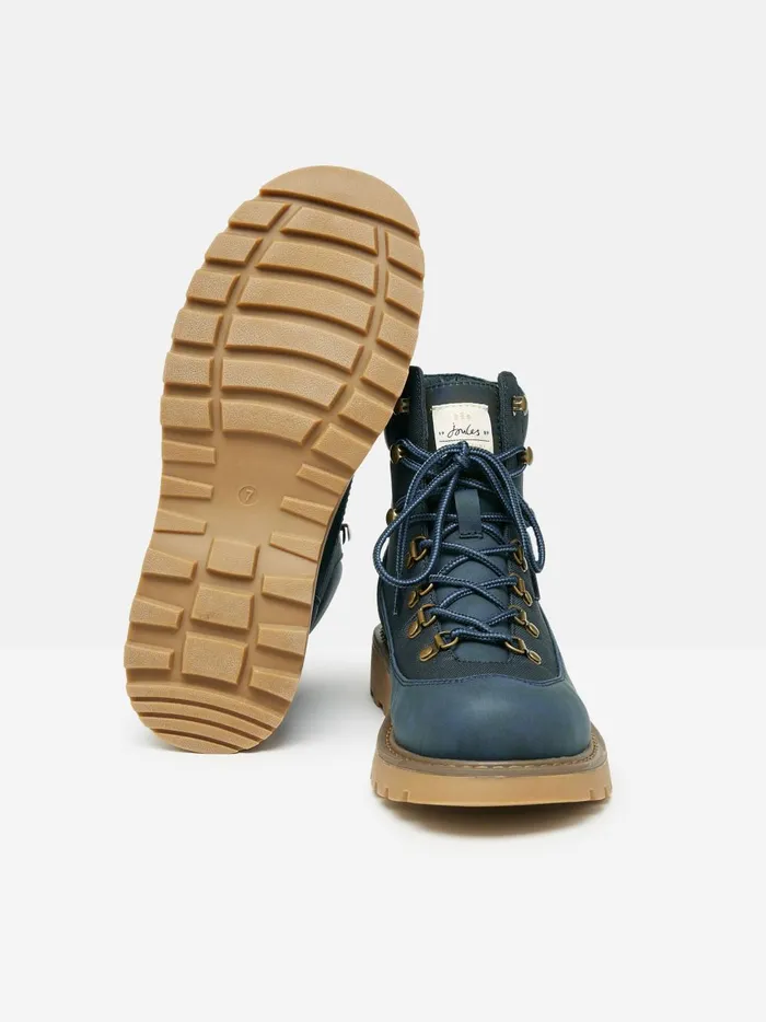 Joules Boots WomenMen Navy LaceUp Boots