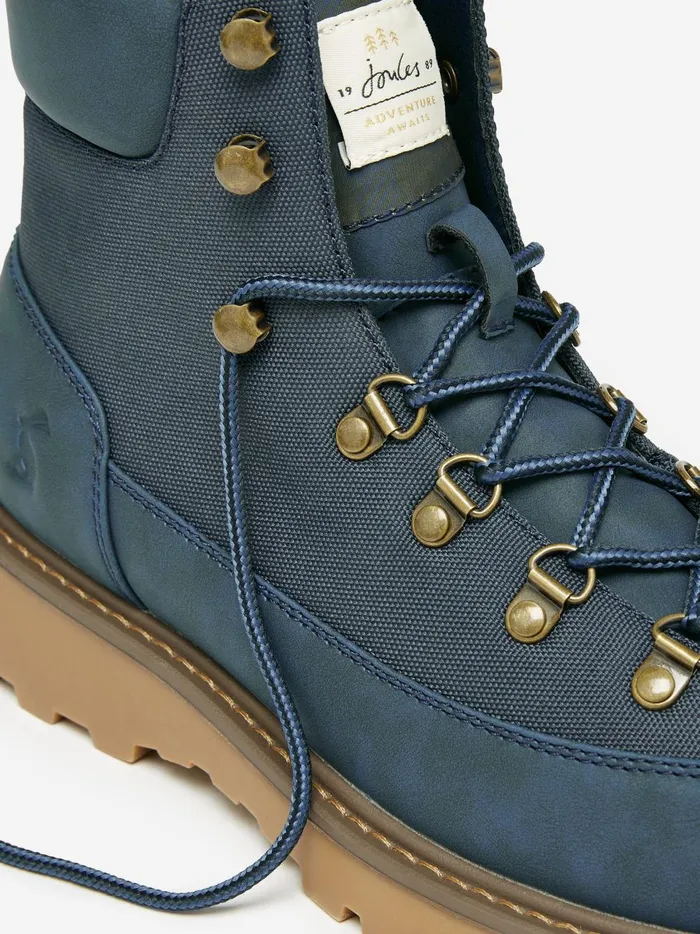 Joules Boots WomenMen Navy LaceUp Boots