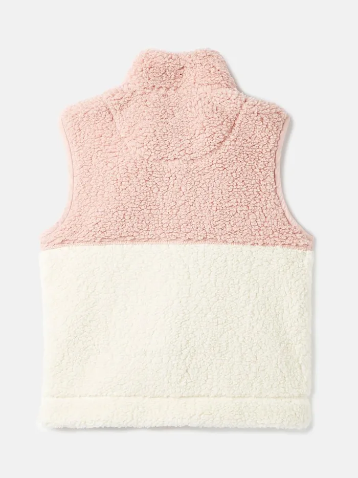 Joules Coats and Jackets Girls Pink Fleece Gilet