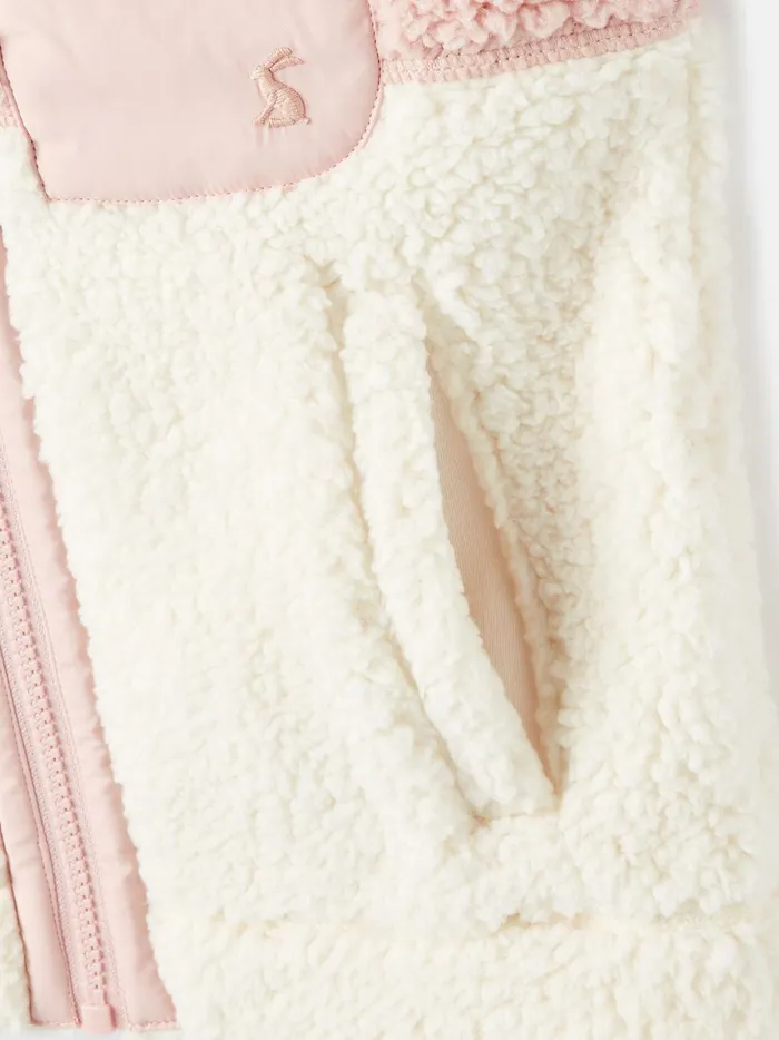 Joules Coats and Jackets Girls Pink Fleece Gilet