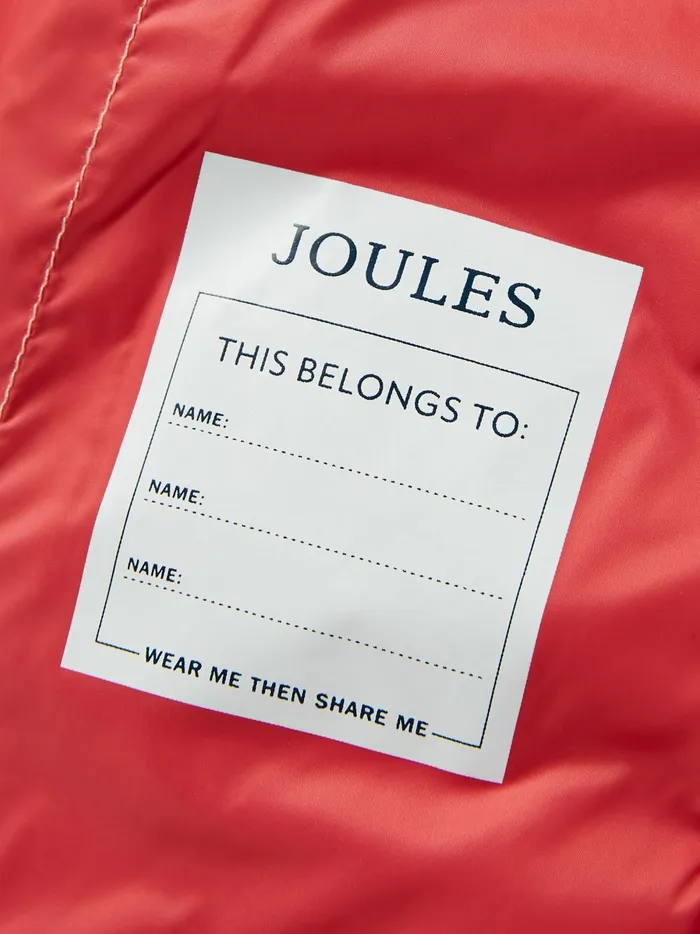 Joules Coats and Jackets Girls Pink Hotchpotch Showerproof Quilted Gilet