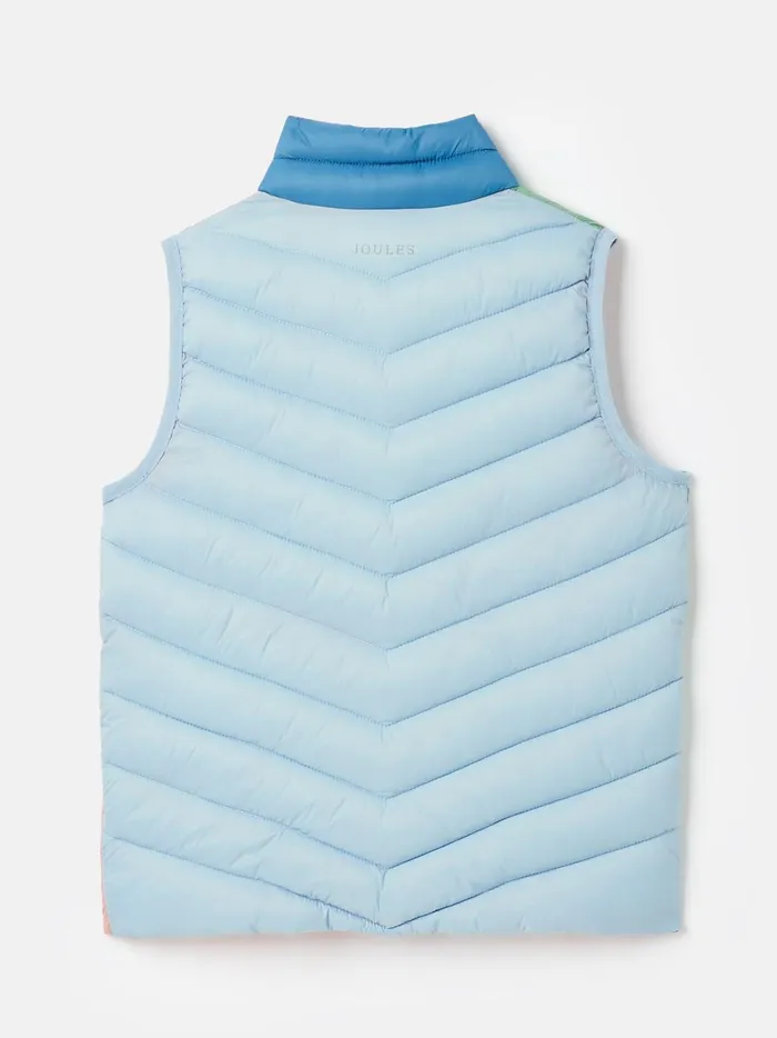 Joules Coats and Jackets Girls Pink Hotchpotch Showerproof Quilted Gilet