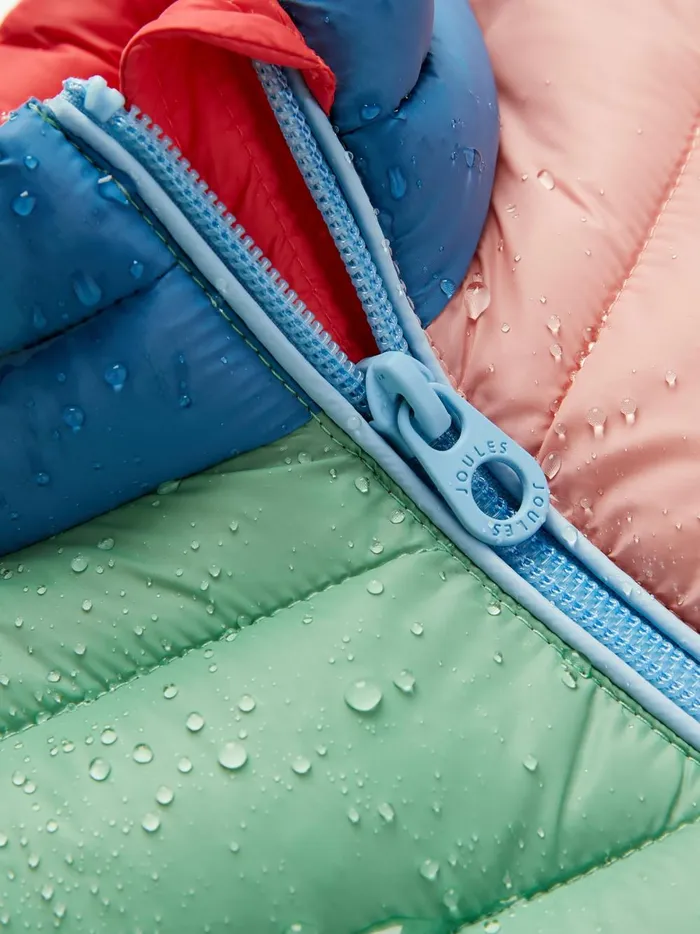Joules Coats and Jackets Girls Pink Hotchpotch Showerproof Quilted Gilet