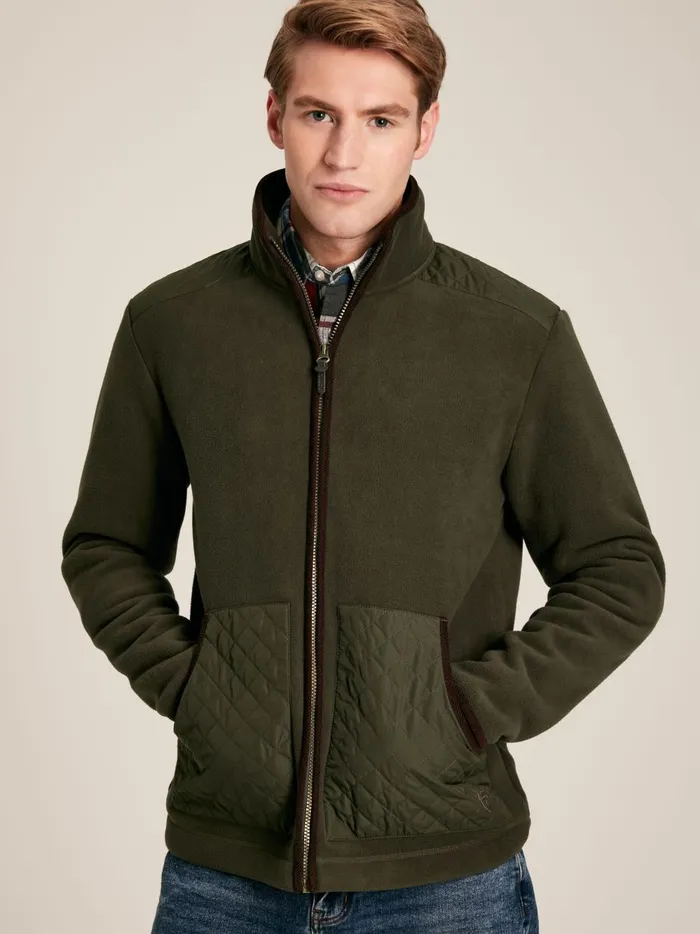 Joules Coats and Jackets Men Green Full Zip Fleece Jacket