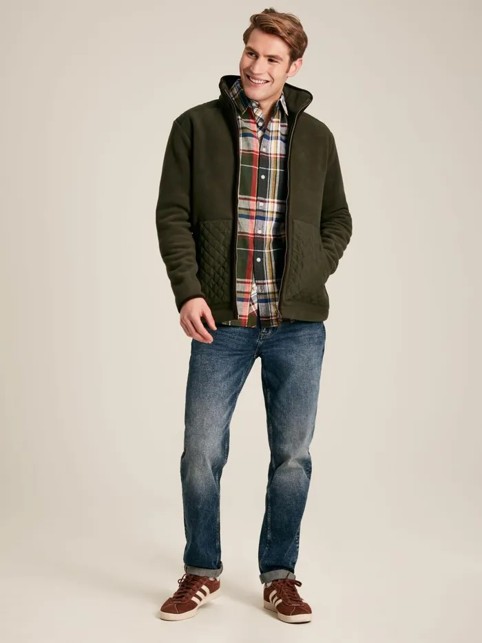 Joules Coats and Jackets Men Green Full Zip Fleece Jacket