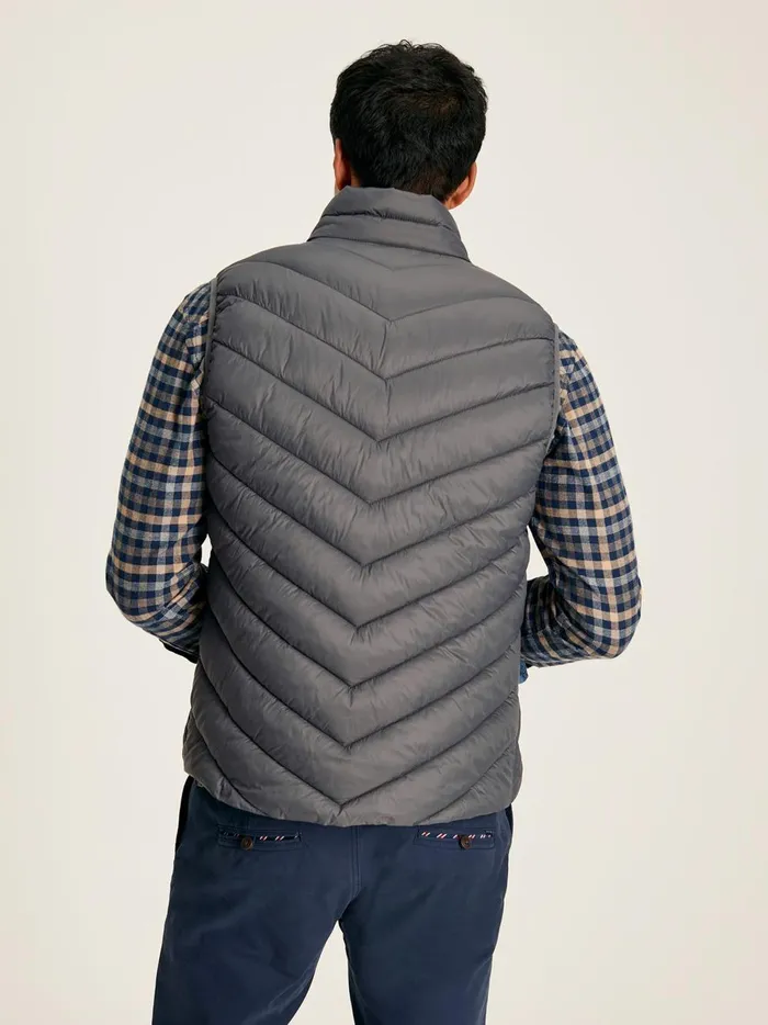 Joules Coats and Jackets Men Grey Showerproof Padded Gilet