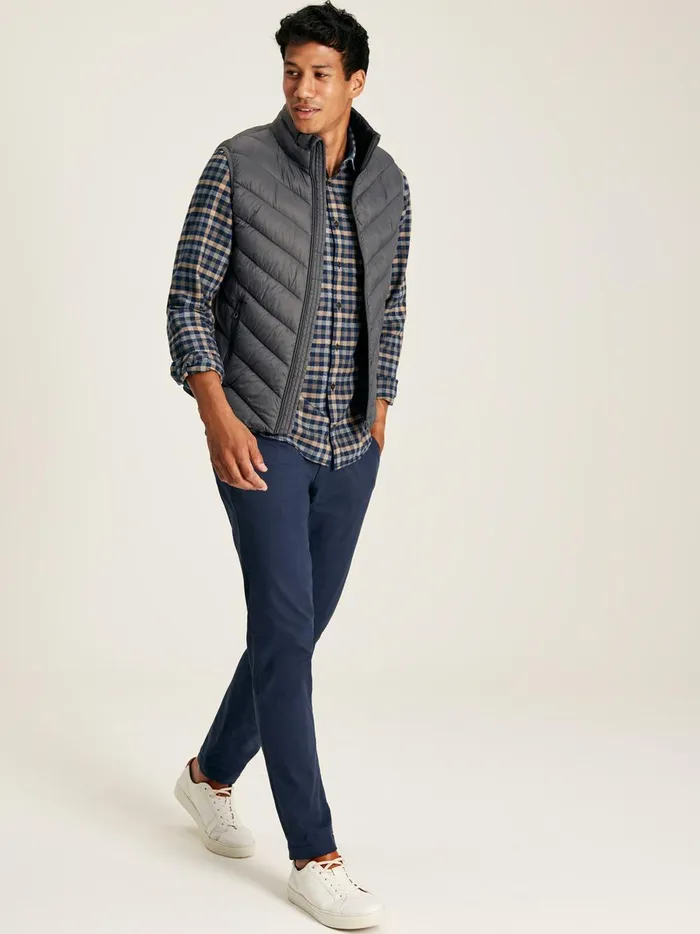 Joules Coats and Jackets Men Grey Showerproof Padded Gilet