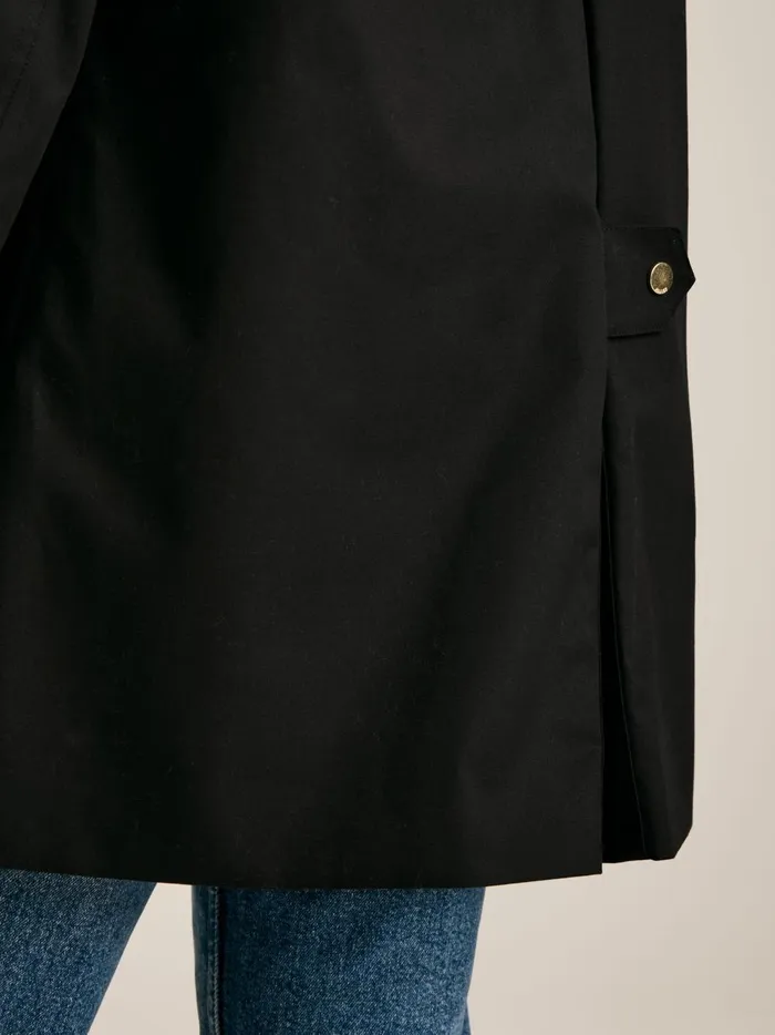 Joules Coats and Jackets Women Black Waterproof Hooded Raincoat With Cape