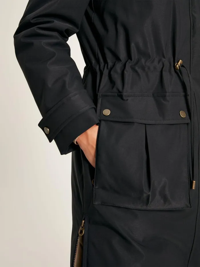 Joules Coats and Jackets Women Black Waterproof Padded Raincoat