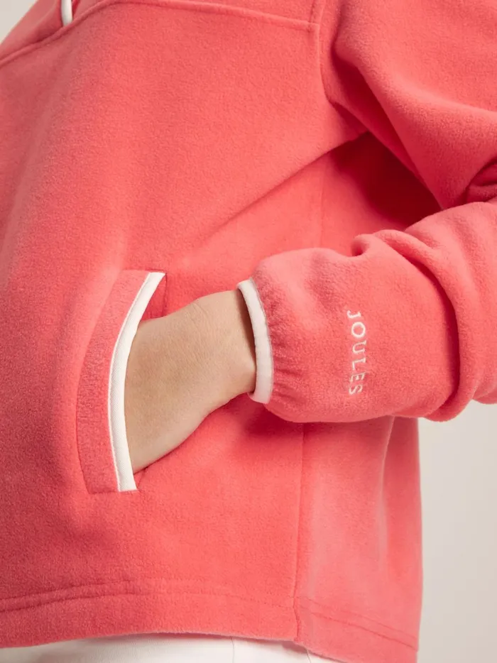 Joules Coats and Jackets Women Coral Pink Half Zip Fleece