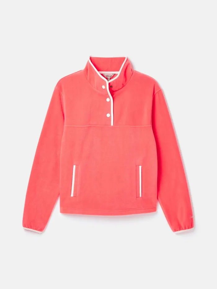 Joules Coats and Jackets Women Coral Pink Half Zip Fleece