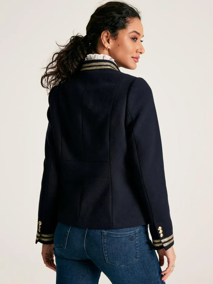 Joules Coats and Jackets Women Navy Band Jacket