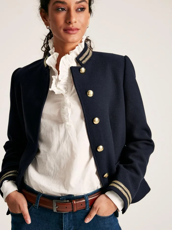 Joules Coats and Jackets Women Navy Band Jacket