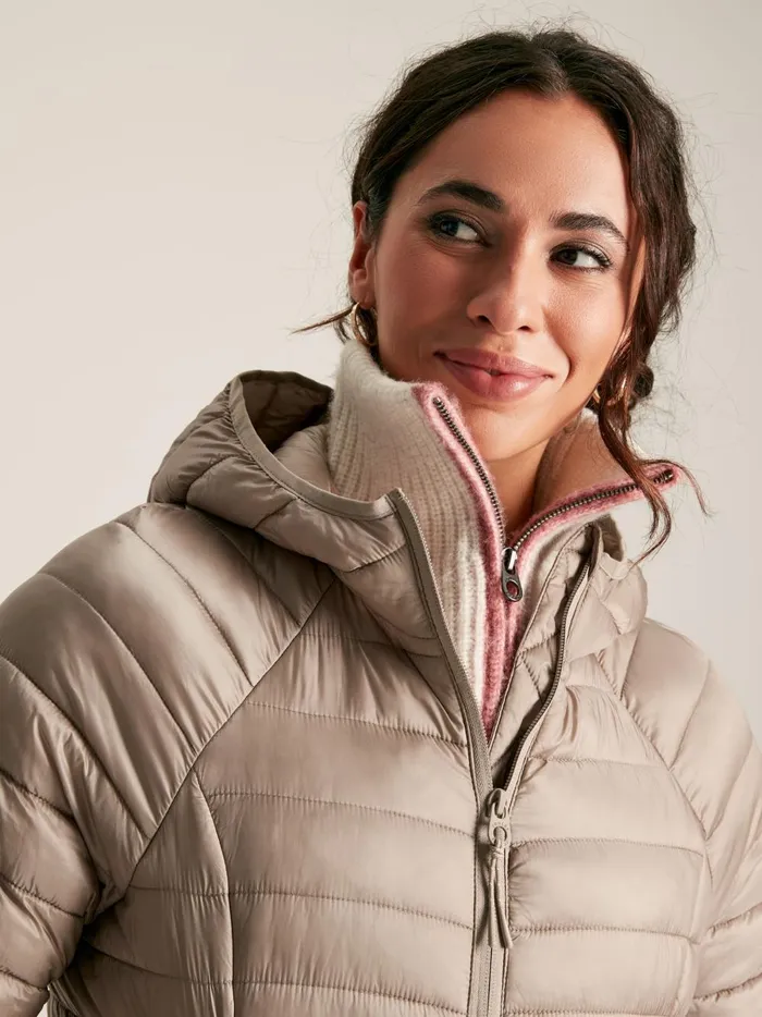 Joules Coats and Jackets Women Silver Tone Showerproof Packable Padded Jacket