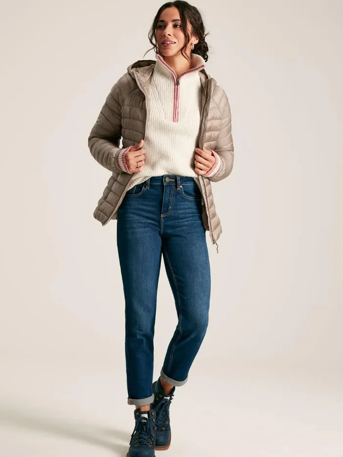 Joules Coats and Jackets Women Silver Tone Showerproof Packable Padded Jacket