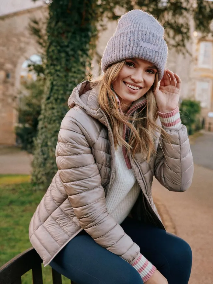 Joules Coats and Jackets Women Silver Tone Showerproof Packable Padded Jacket