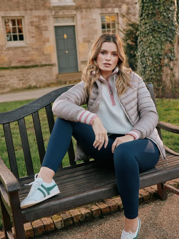 Joules Coats and Jackets Women Silver Tone Showerproof Packable Padded Jacket