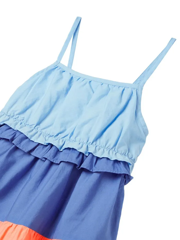 Joules Dresses Girls Orange Theadora Shirred Trapeze Dress
